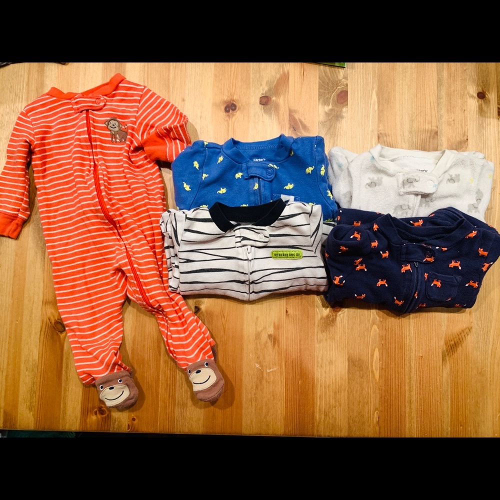 Footie sleeper lot